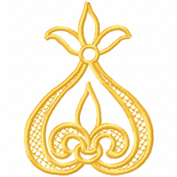 Flowers And Tree Embroidery Design 8